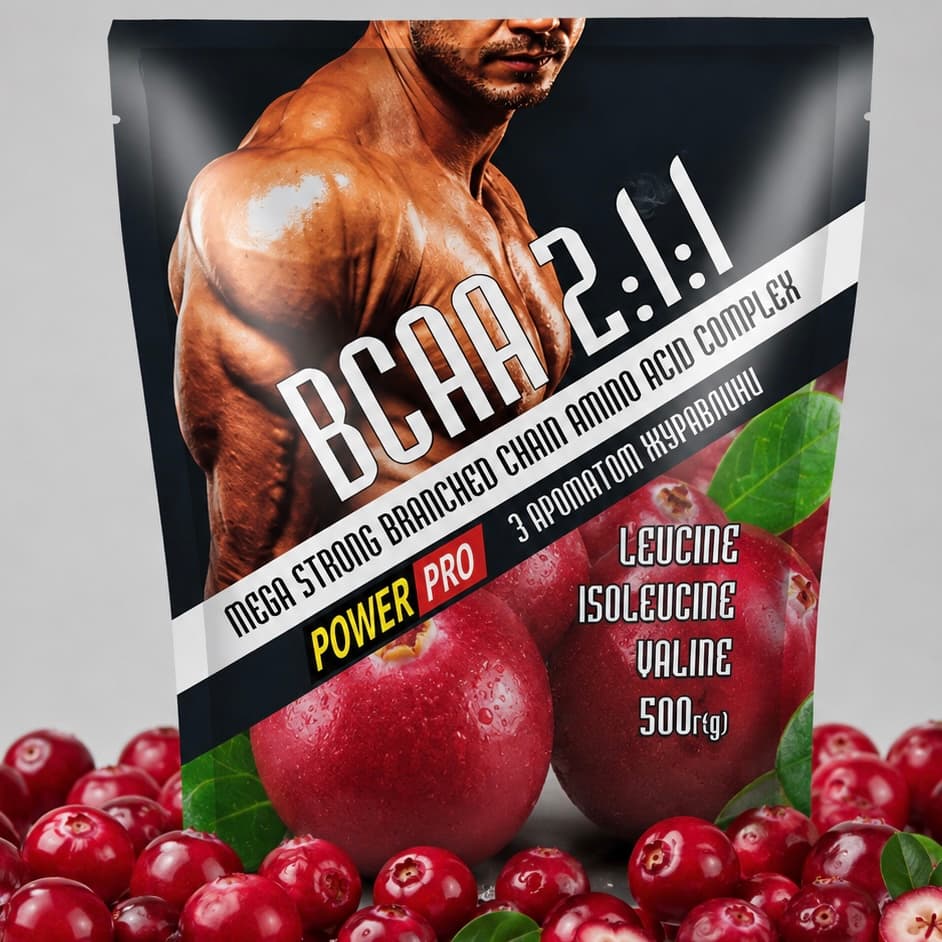 ВСАА Power Pro, СМАК: "ЖУРАВЛИНА" , 0,5 КГ.